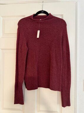 NWT Madewell Mockneck Boxy Pullover Sweater